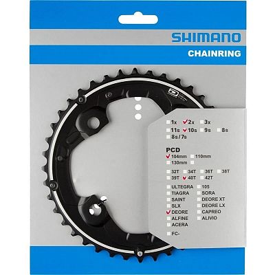 Превью  Звезда передняя SHIMANO Deore FC-M615 4 x 104 10 sp. 40T